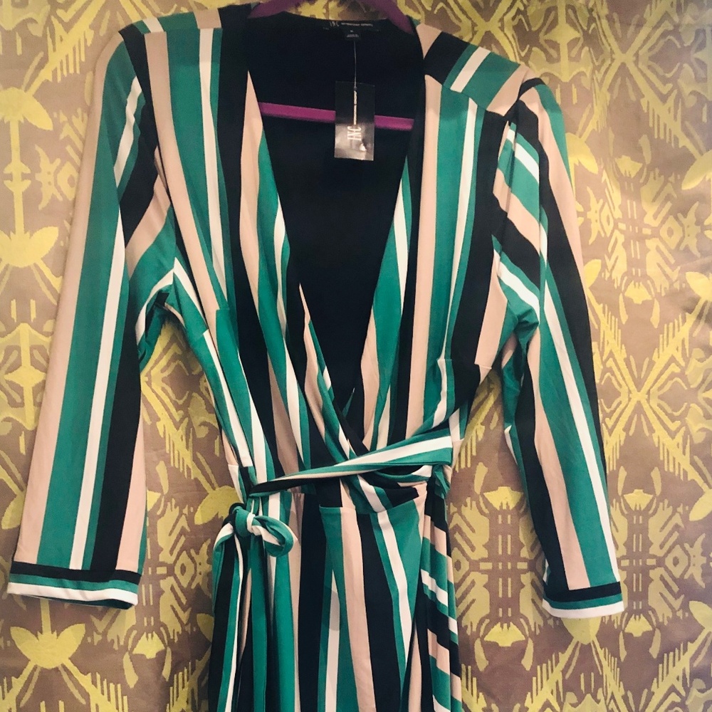 INC Concepts wrap dress with side tie - Picture 1 of 5